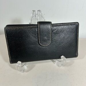 Black leather wallet